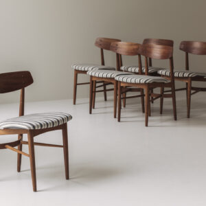 Sculptural Danish dining chairs