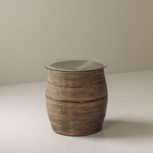 Wicker side table