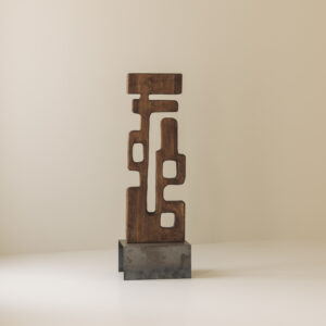 Abstract wooden sculpture