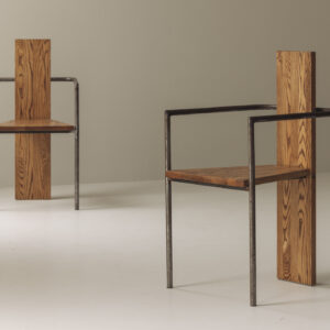 Jonas Bohlin - wooden 'concrete' chairs