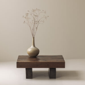 Square oak coffee table