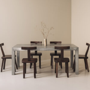 Zinc dining table