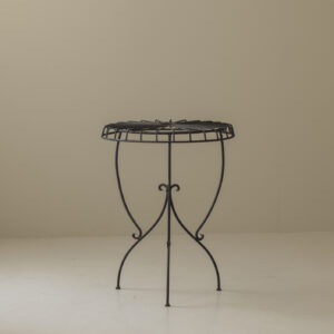 Wrought iron side table attributed André Dubreuil