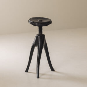 Danish Organic Tripod Stool with Adjustable Seat