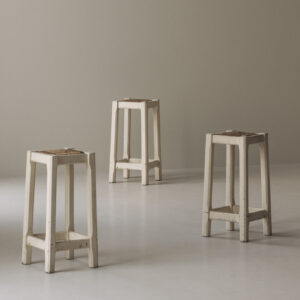 Off-white French stools